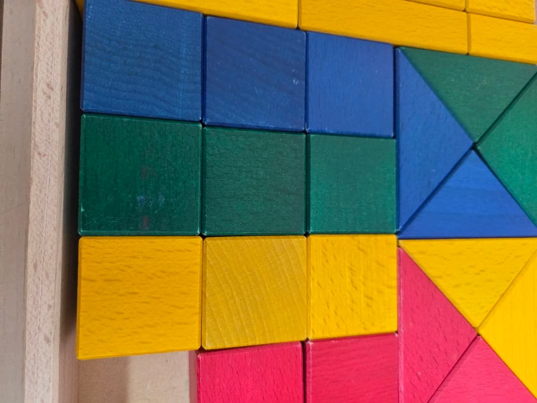 美品★伸芽会　教材つみき　お受験　知育　難1ピース欠け