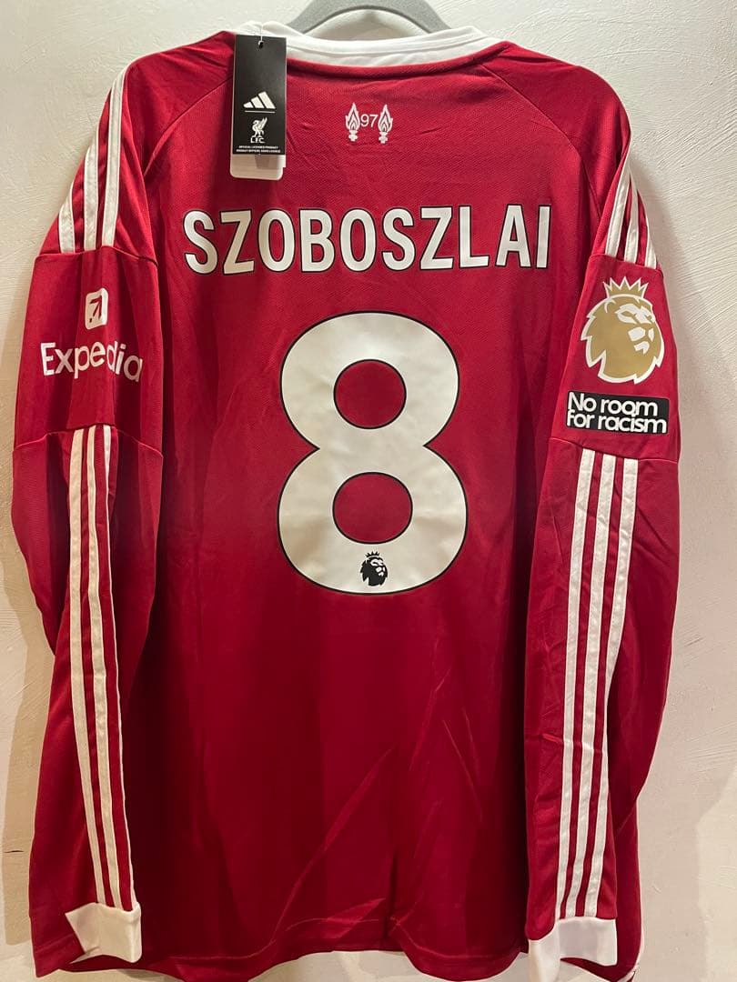 新品タグ付き　リバプール　25/26 ソボスライ　ユニフォーム　長袖