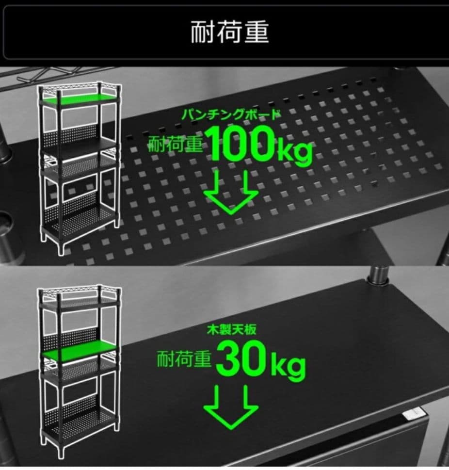 バウヒュッテ デスクサイドラック BHS-600SM-BK