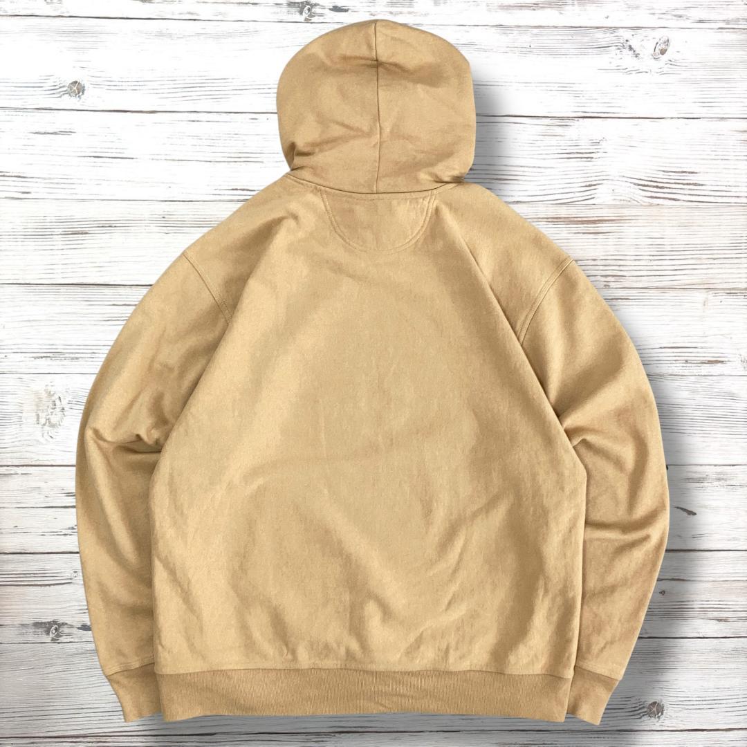 STUSSYステューシー パーカー 刺繍ロゴ ベージュ XL 1209