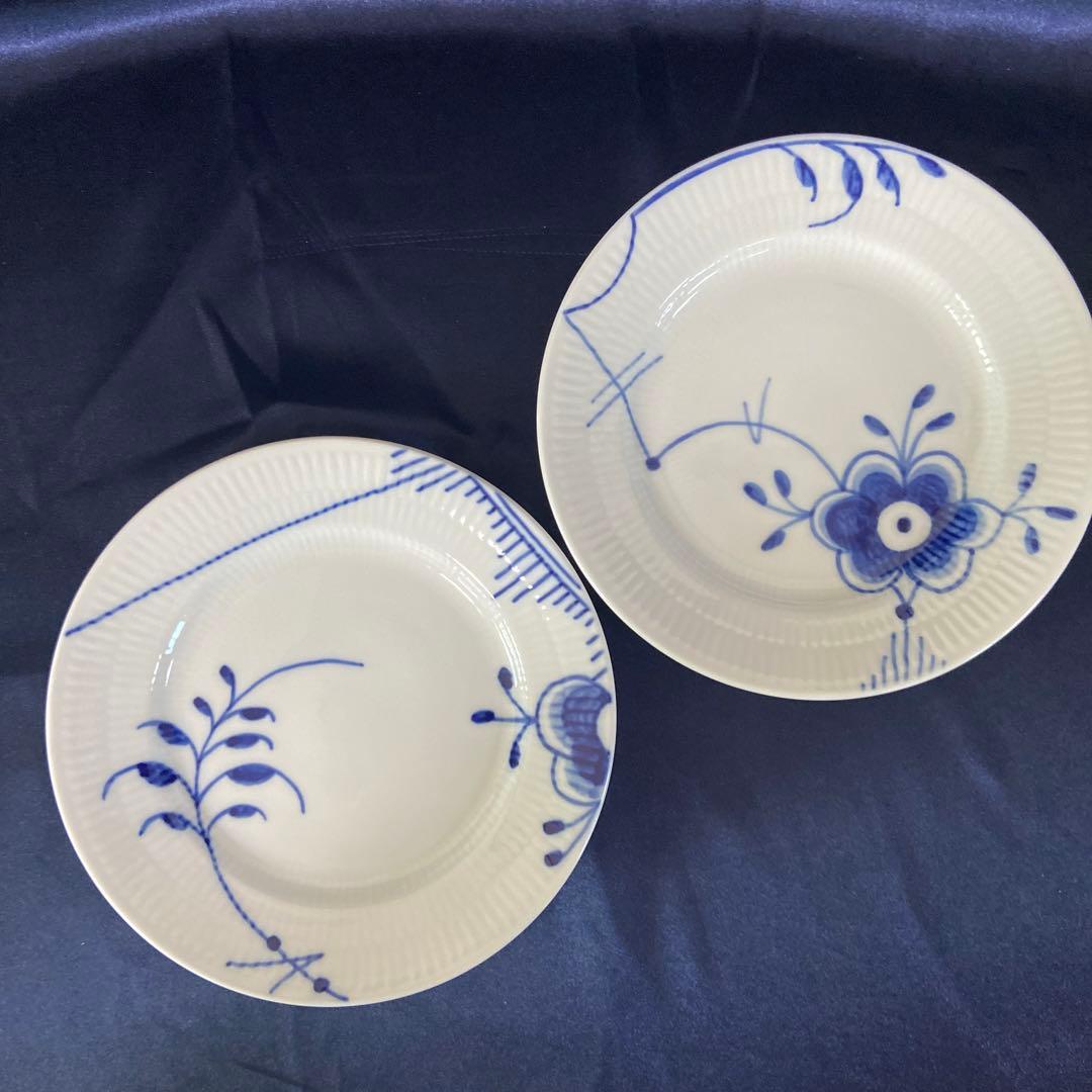 ロイヤルコペンハーゲン　フルーテッド　メガ　4点セット　マグカップ　プレート