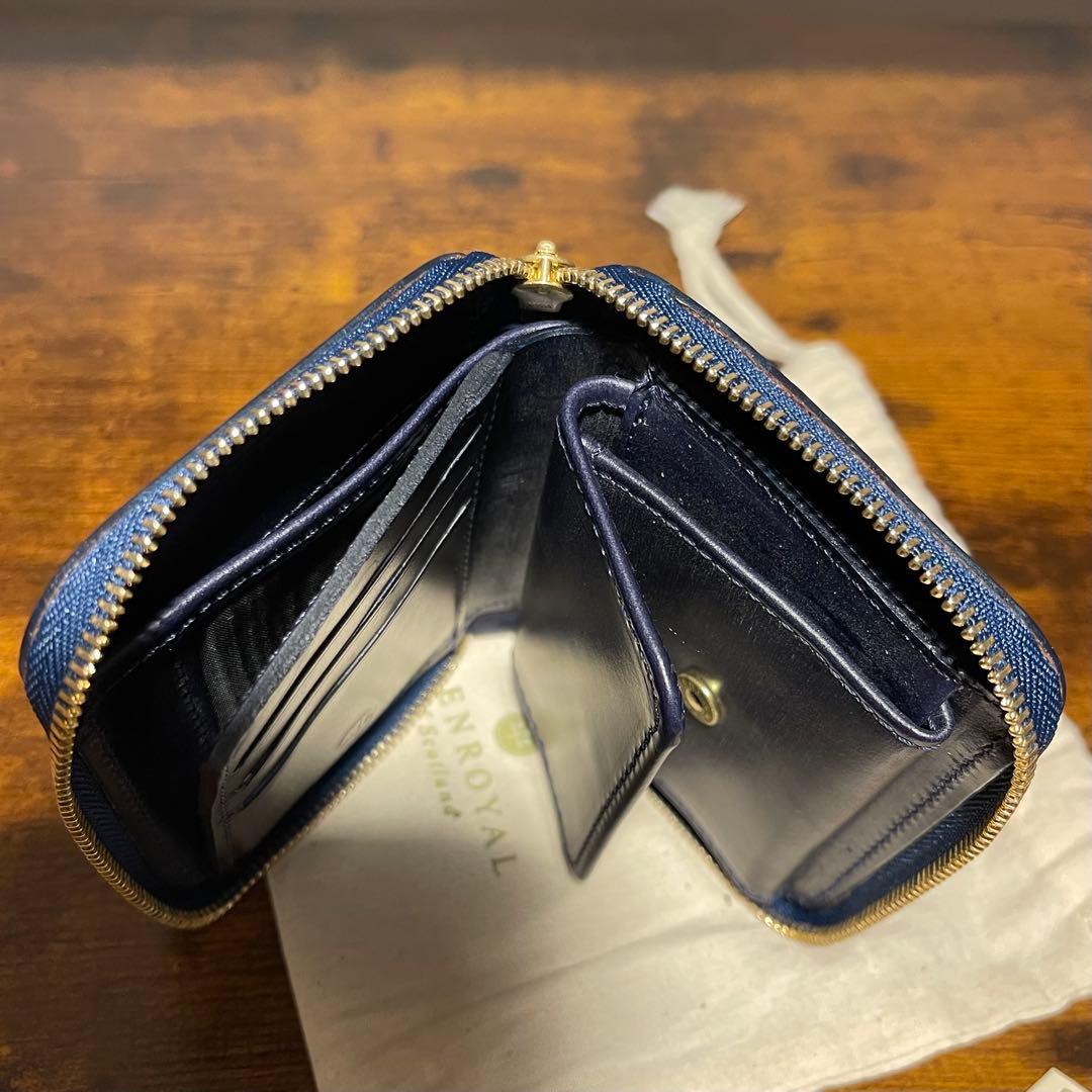 本日まで限定値下げ！【未使用 保証書有り】グレンロイヤル　二折りジップウォレット