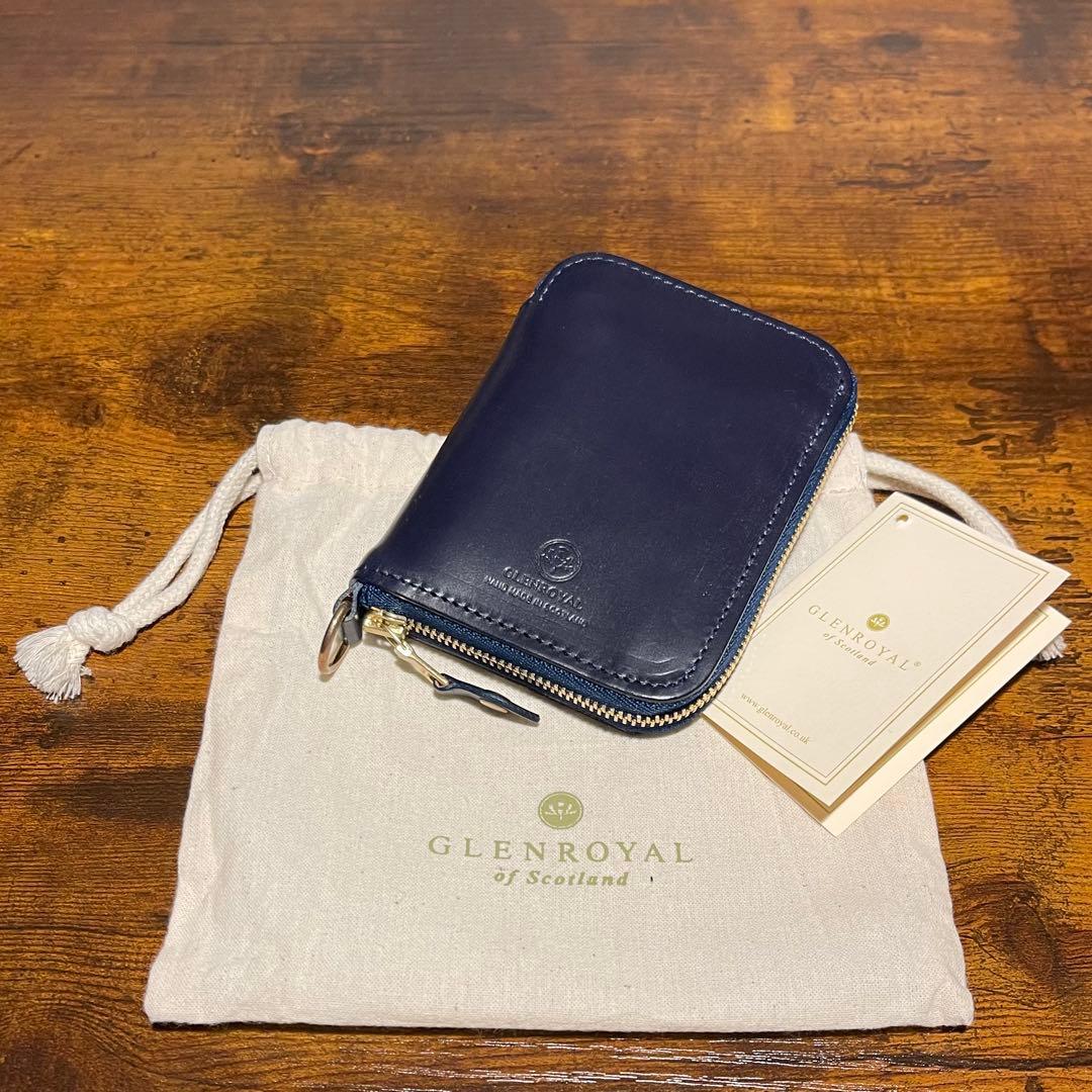本日まで限定値下げ！【未使用 保証書有り】グレンロイヤル　二折りジップウォレット