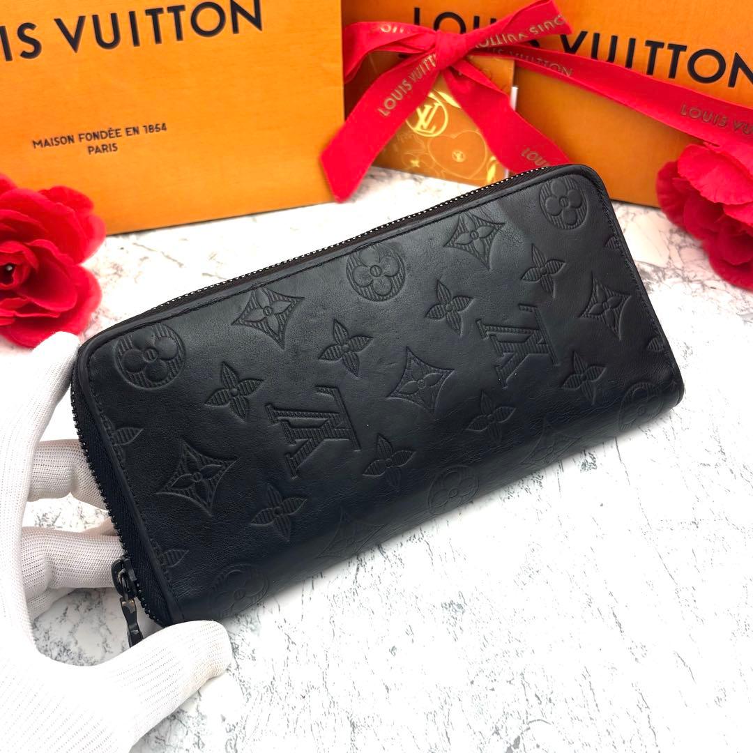 【ICタグ付き】 ルイヴィトン モノグラム シャドウ ヴェルティカル 長財布
