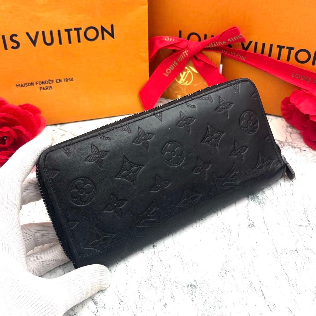 【ICタグ付き】 ルイヴィトン モノグラム シャドウ ヴェルティカル 長財布