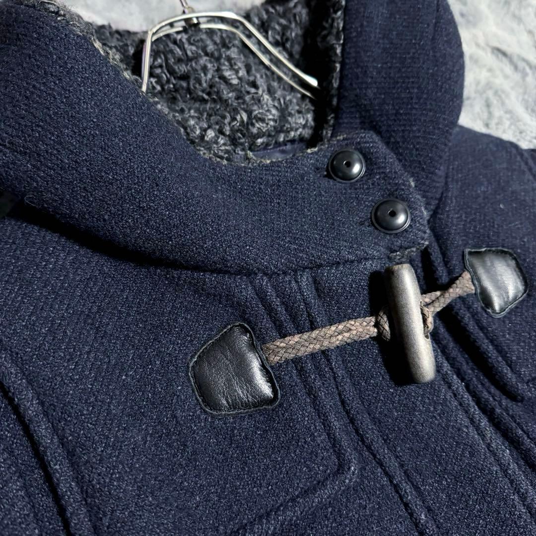 ミナペルホネン ダッフルコート ダークネイビー ウール混紡