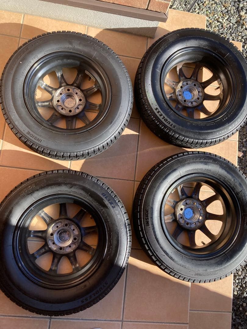 ブリヂストンブリザックVRX3 145/80R13スタッドレス4本ホイールセット