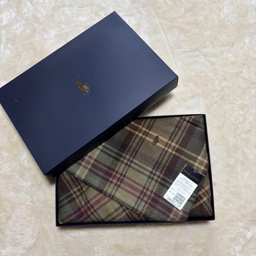 新品・タグ付✨ラルフローレン　コットンブランケット