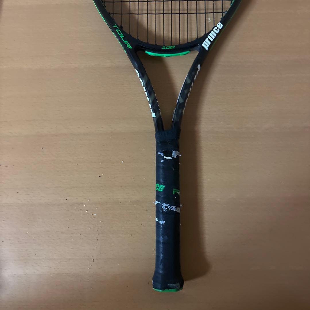 【中古】prince TOUR 100 Textreme テニスラケット　3本