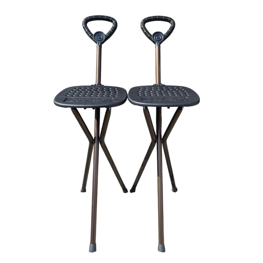 【2つセット】ドイツ製 折り畳み椅子 ステッキチェア AUTO-COMFORT