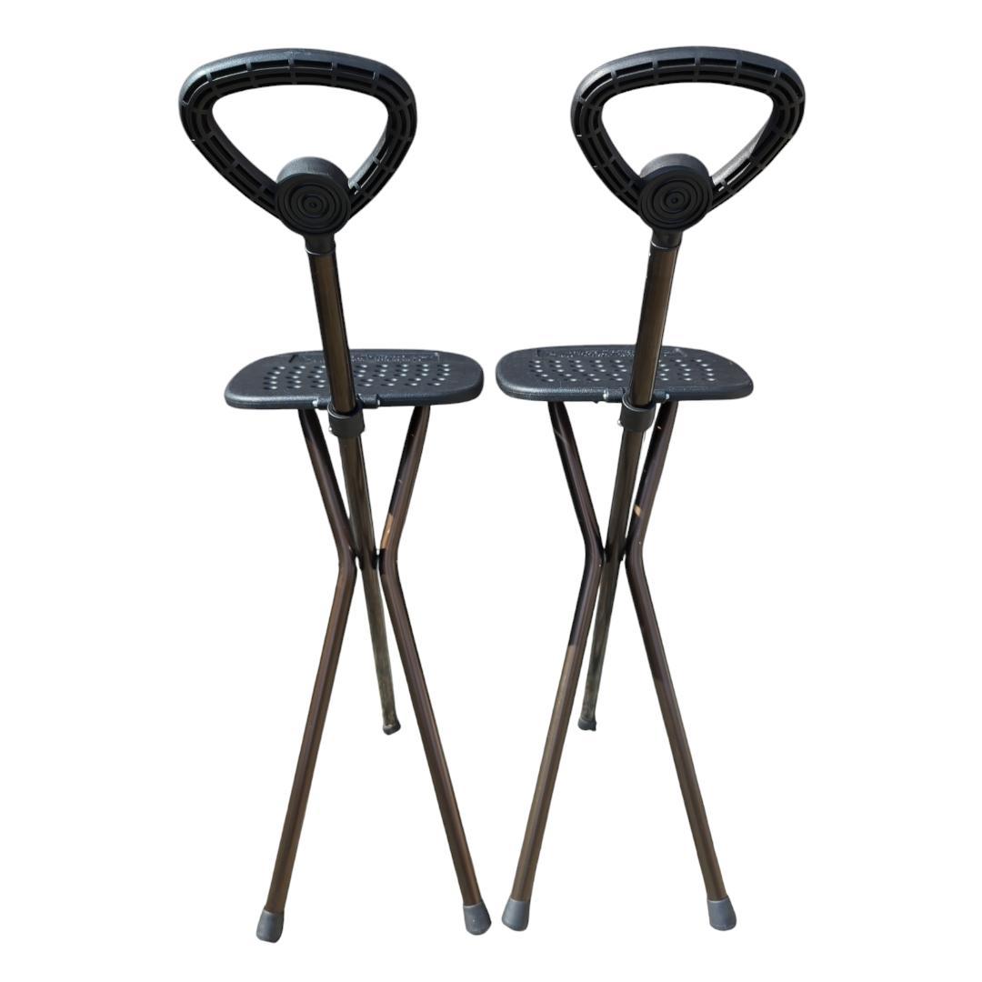 【2つセット】ドイツ製 折り畳み椅子 ステッキチェア AUTO-COMFORT