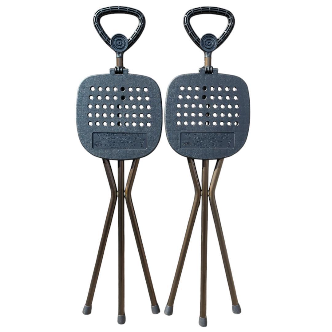 【2つセット】ドイツ製 折り畳み椅子 ステッキチェア AUTO-COMFORT