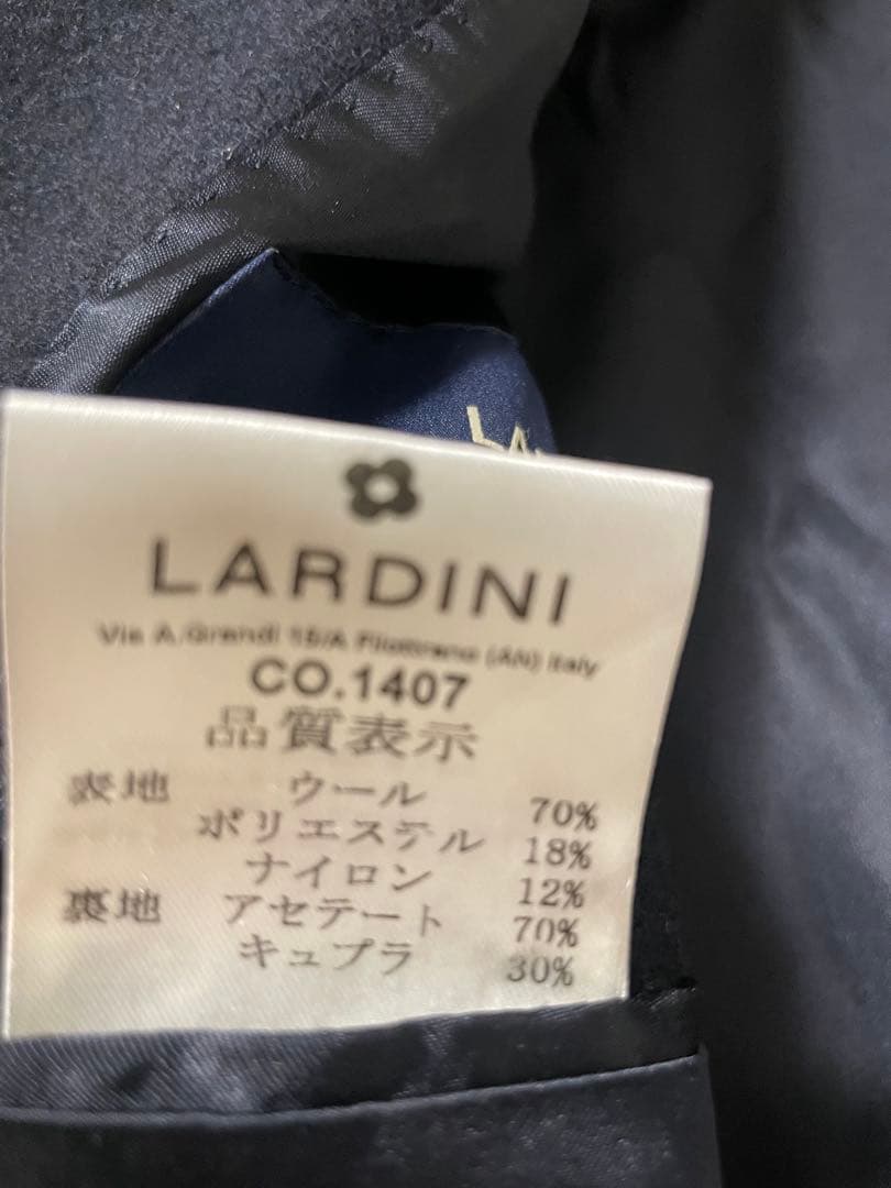 破格！美品　ラルディーニ　チェスターコート　44 ダークネイビー