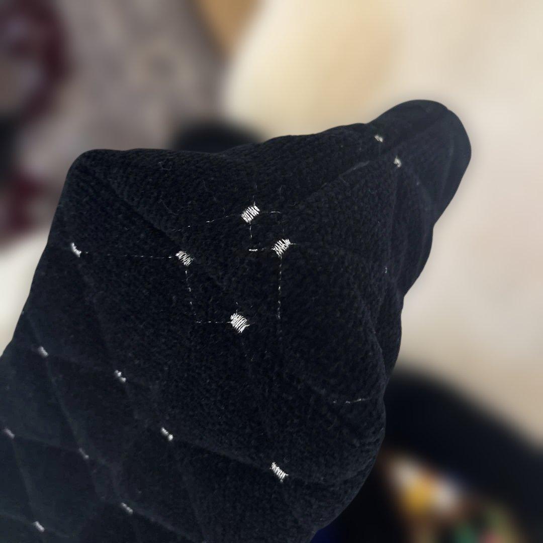 FEILER 黒 ユニ　キルティング柄　トートバッグ