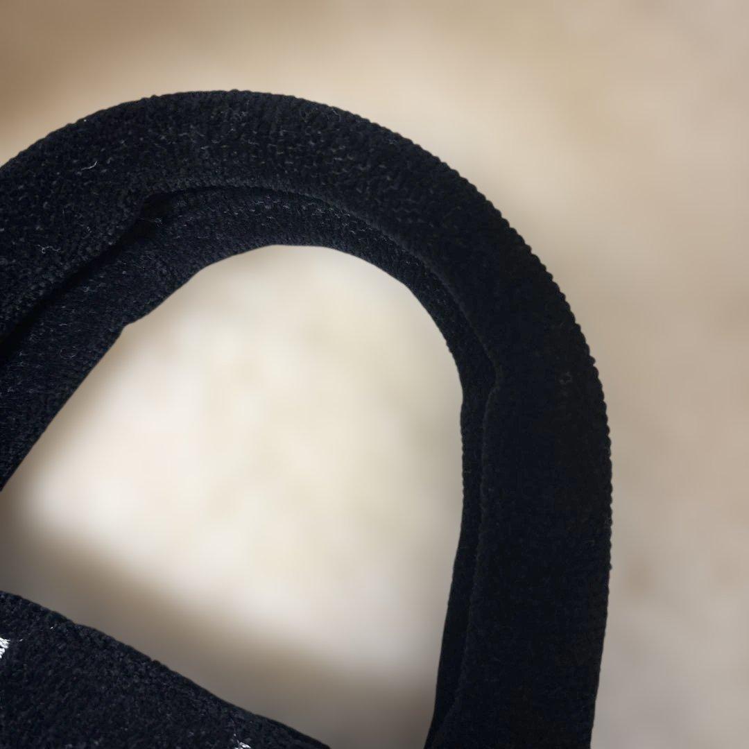 FEILER 黒 ユニ　キルティング柄　トートバッグ