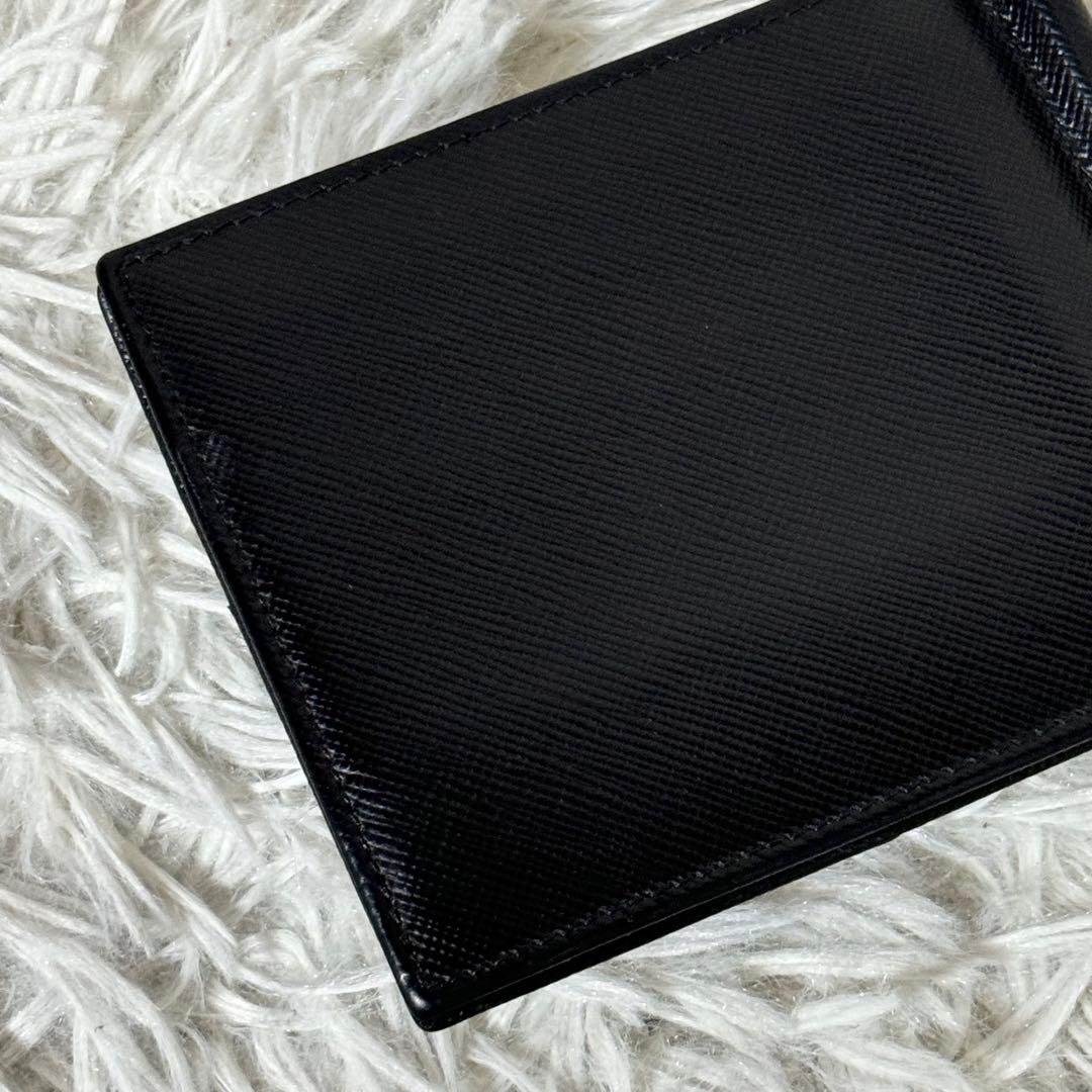 美品✨PRADA プラダ　マネークリップ 2MN077 サフィアーノ　メタルロゴ
