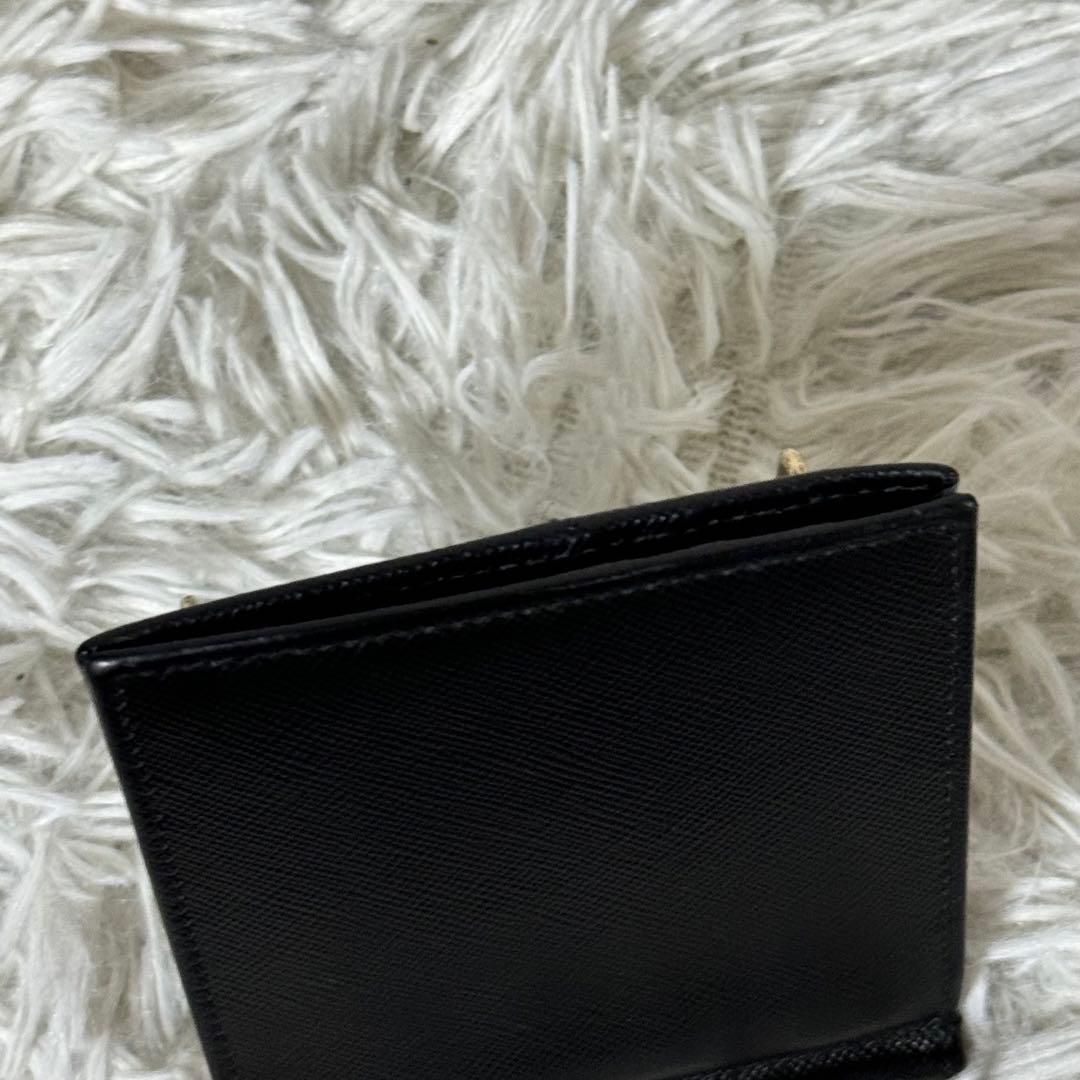 美品✨PRADA プラダ　マネークリップ 2MN077 サフィアーノ　メタルロゴ