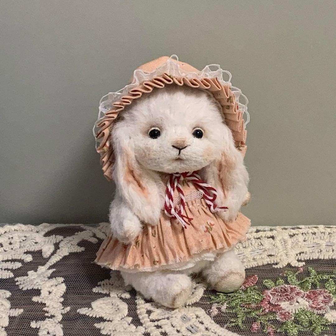垂れ耳うさぎちゃん アーティストベア 海外作家様 ハンドメイド ぬいぐるみ