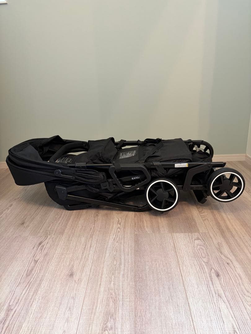 【✨美品✨】カトージ　二人乗りベビーカー　二人でゴー　リアシート付き