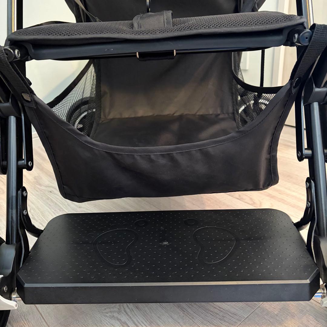 【✨美品✨】カトージ　二人乗りベビーカー　二人でゴー　リアシート付き