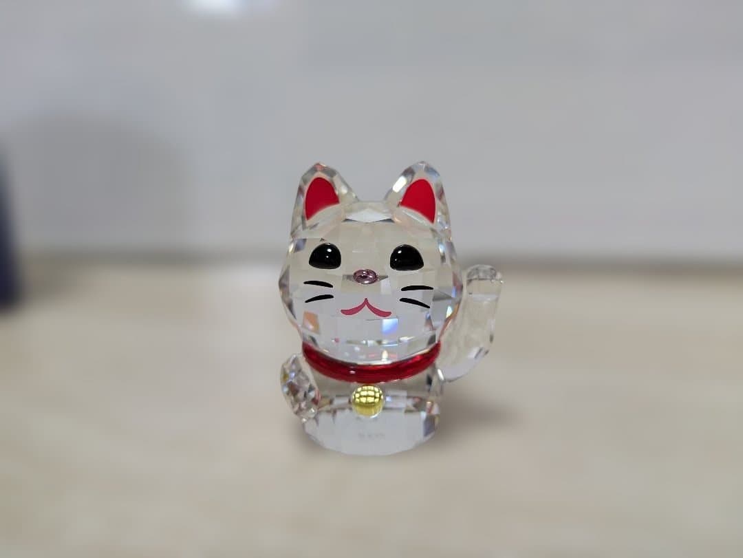 スワロフスキー招き猫 置物
