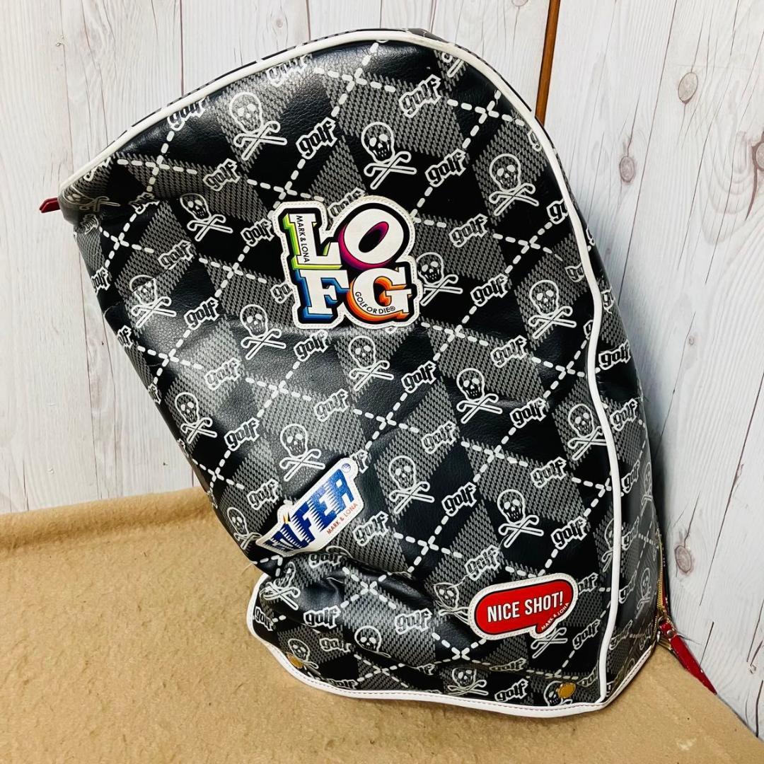 希少 MARK&LONA キャディバッグ Skull&Kilt 7分割 スカル柄