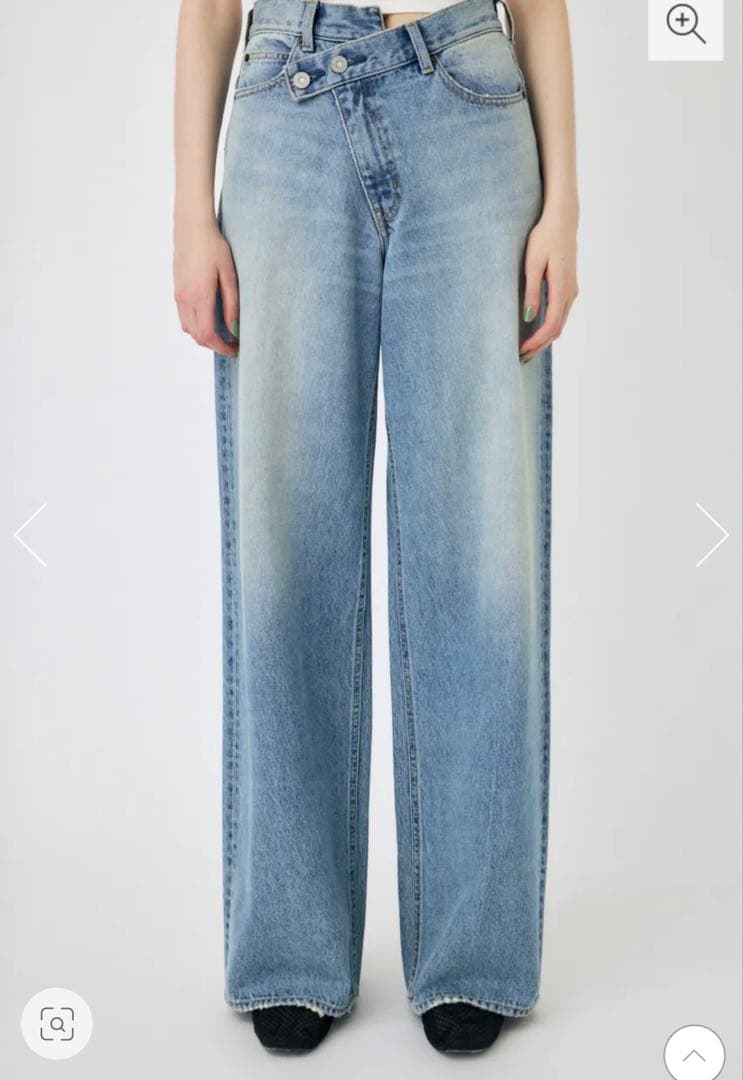 【♡】【MOUSSY】 CROSS WAIST WIDE ストレート