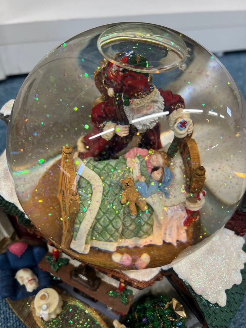 サンタクロース クリスマス オルゴール ヴィンテージ 稼動品