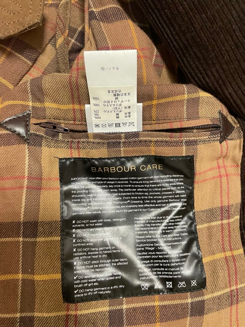 BarbourディスパッチライダーWAXコート34