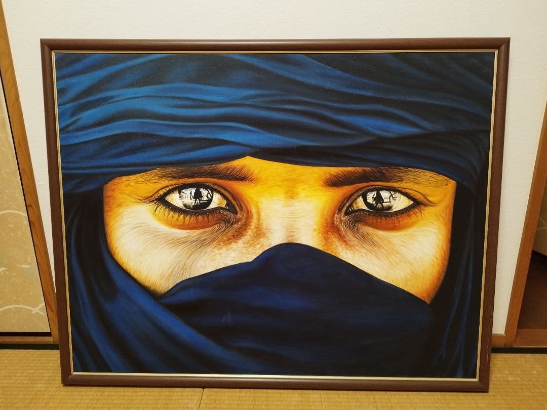 額入り　現場で描いてる人から買いました！リアリズム 絵画 目のクローズアップ