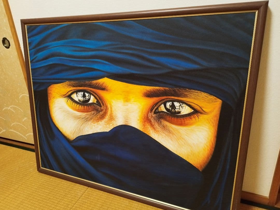 額入り　現場で描いてる人から買いました！リアリズム 絵画 目のクローズアップ