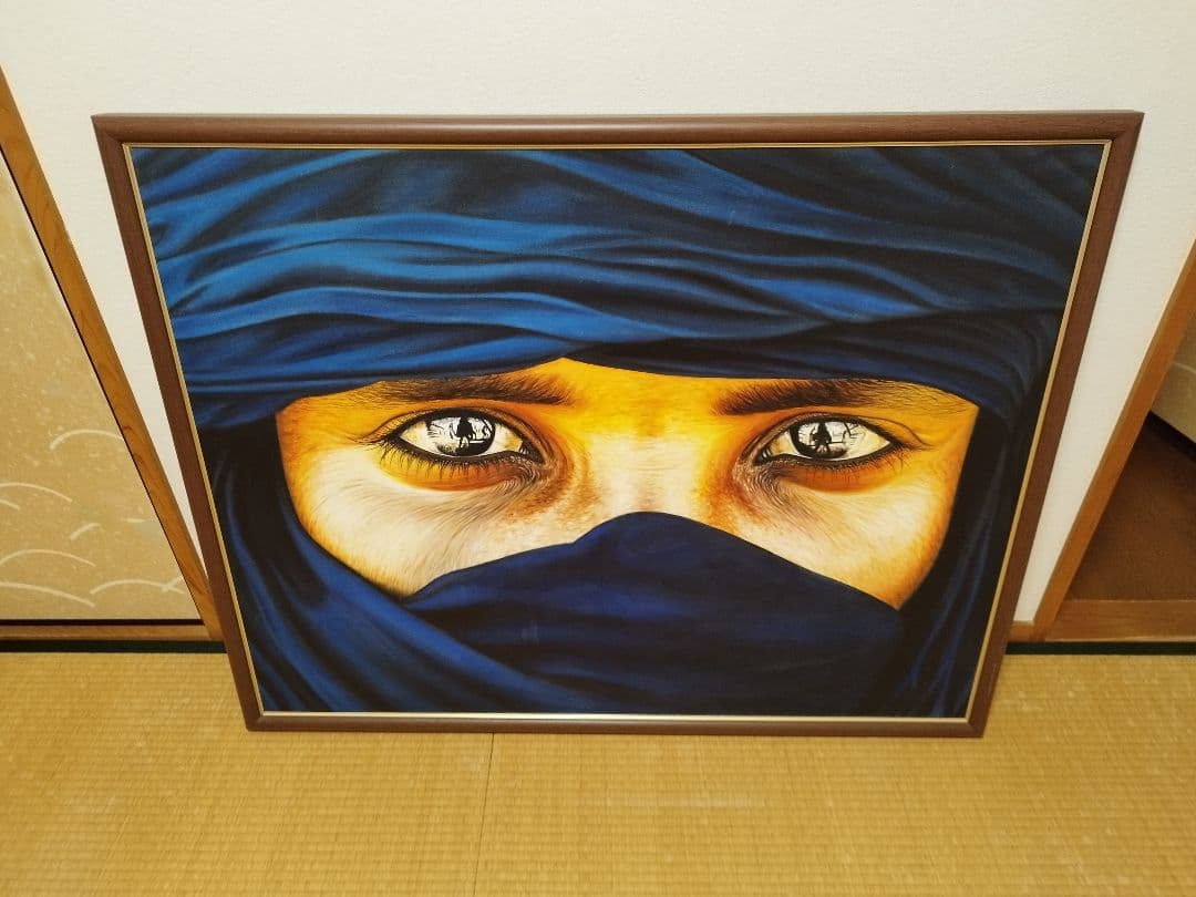 額入り　現場で描いてる人から買いました！リアリズム 絵画 目のクローズアップ
