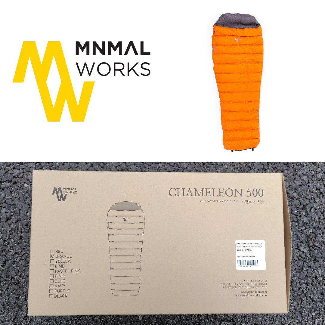 ミニマルワークス CHAMELEON 500 オレンジ シュラフ 寝袋
