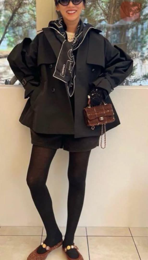 ✨極美品✨rosy monster トレンチコート ブラック