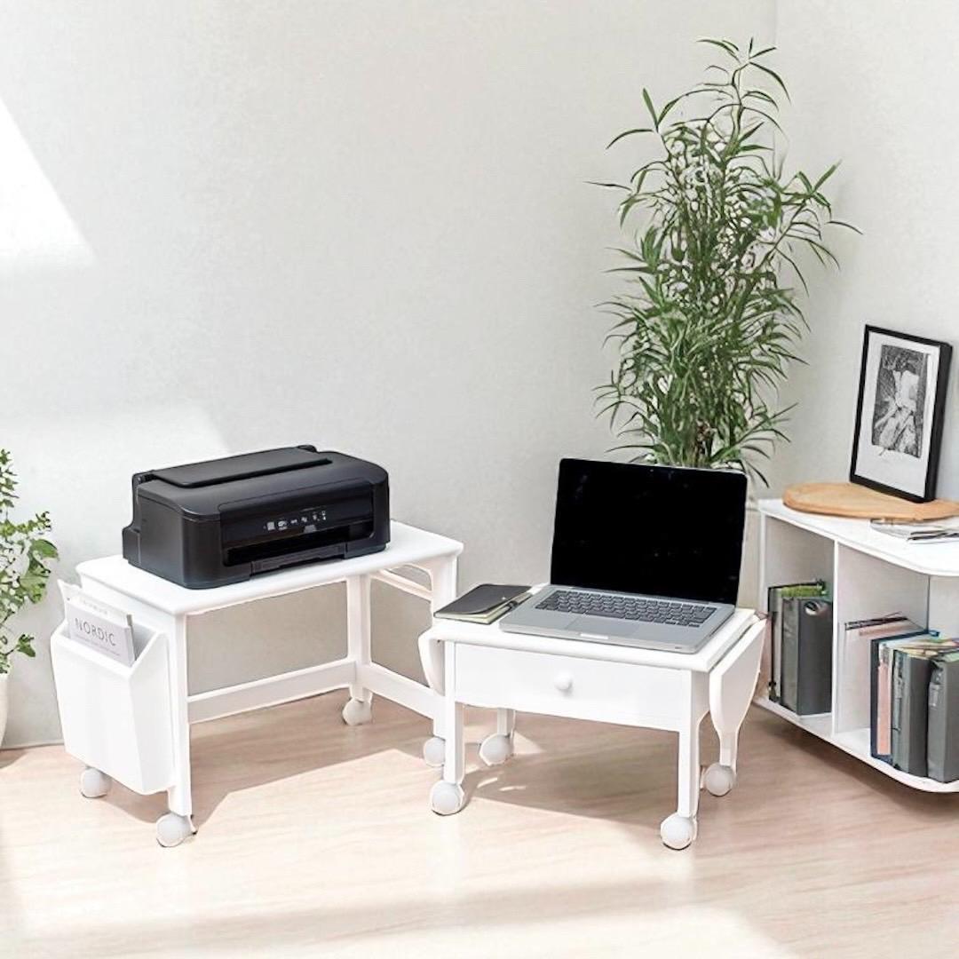 【新品】プリンターも置ける 天然木 パソコンデスク アウトレット