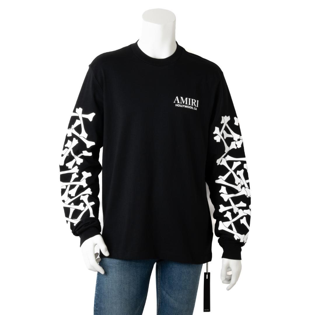 新品 AMIRI BONES STACKED LONG SLEEVE TEE L