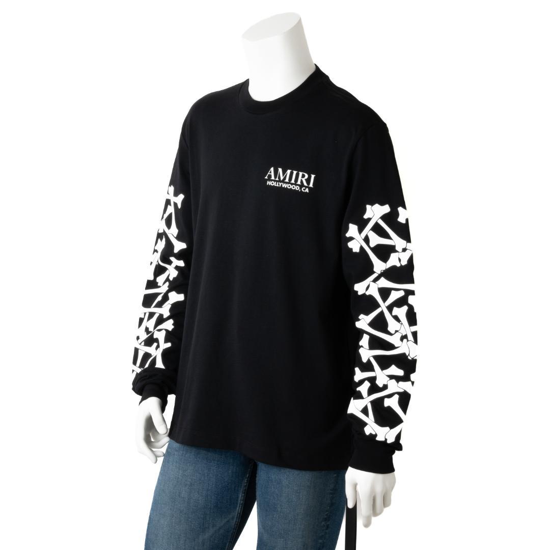 新品 AMIRI BONES STACKED LONG SLEEVE TEE L