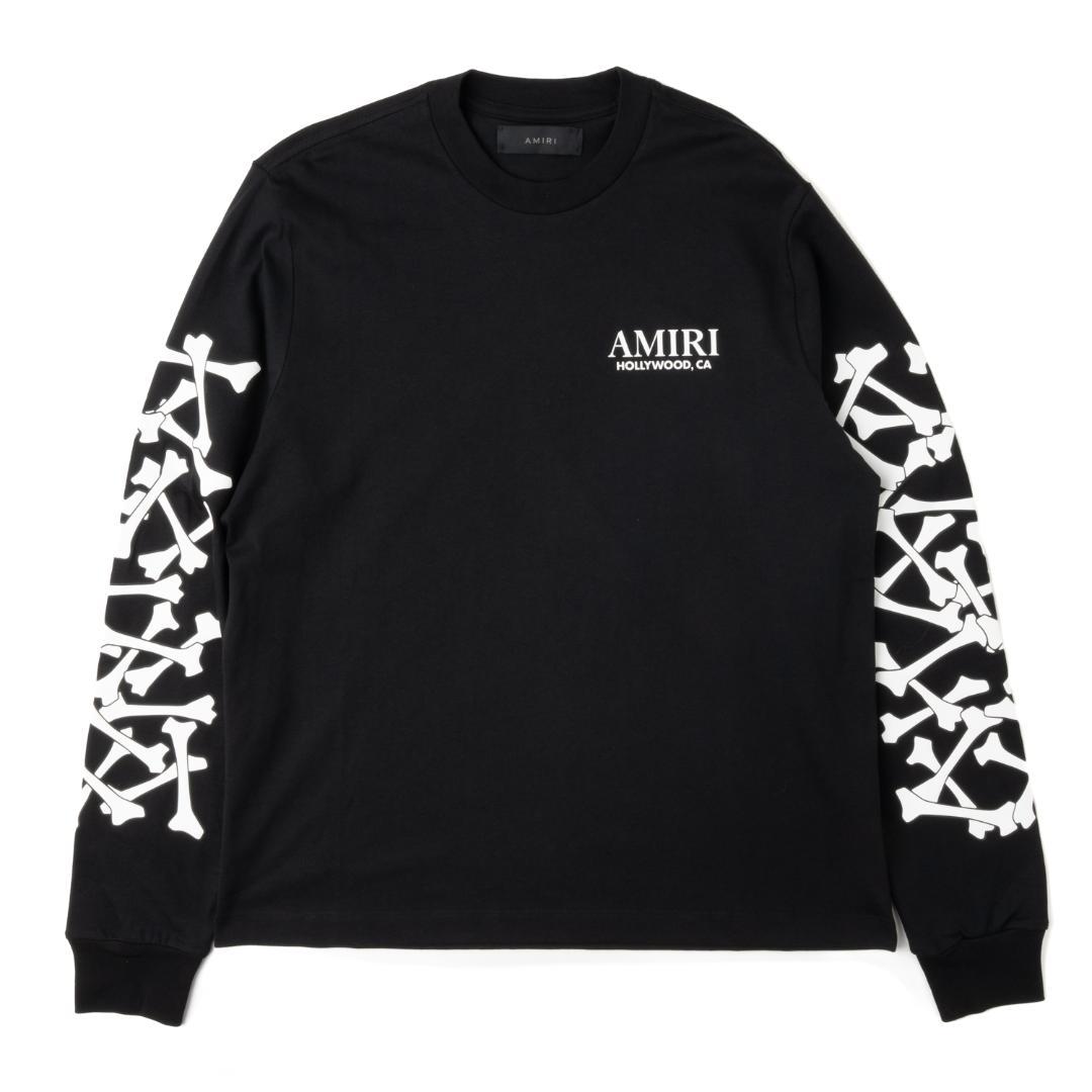 新品 AMIRI BONES STACKED LONG SLEEVE TEE L