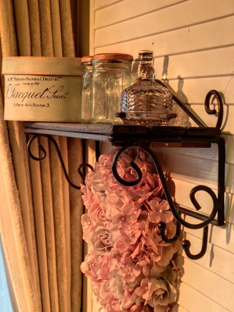 アイアン製　ウォールフック 　木製の棚　鉄　アイアン