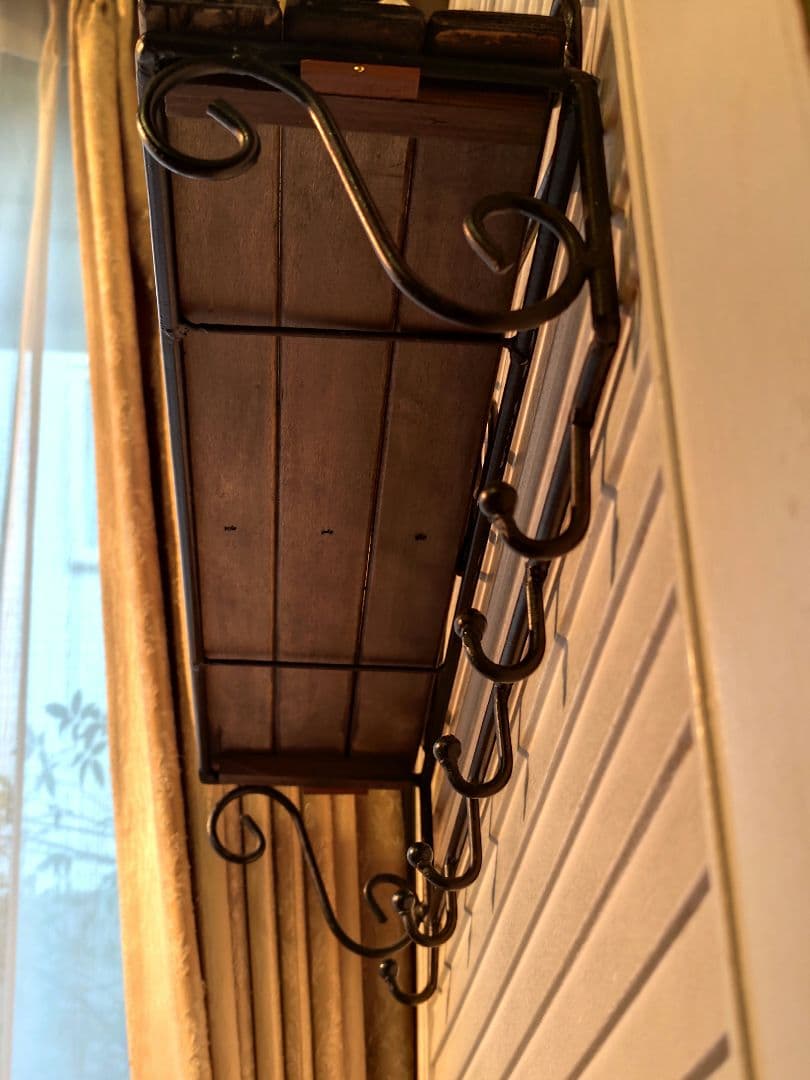 アイアン製　ウォールフック 　木製の棚　鉄　アイアン