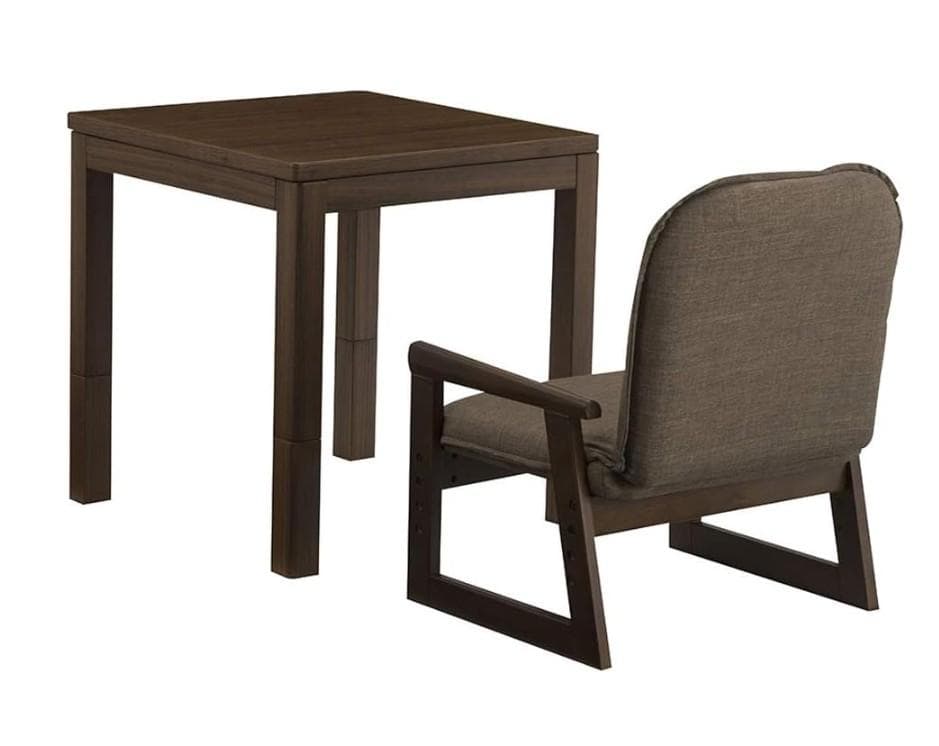 【takuya様】おひとり様コタツ ブラウン 3点セット (炬燵・椅子・布団)