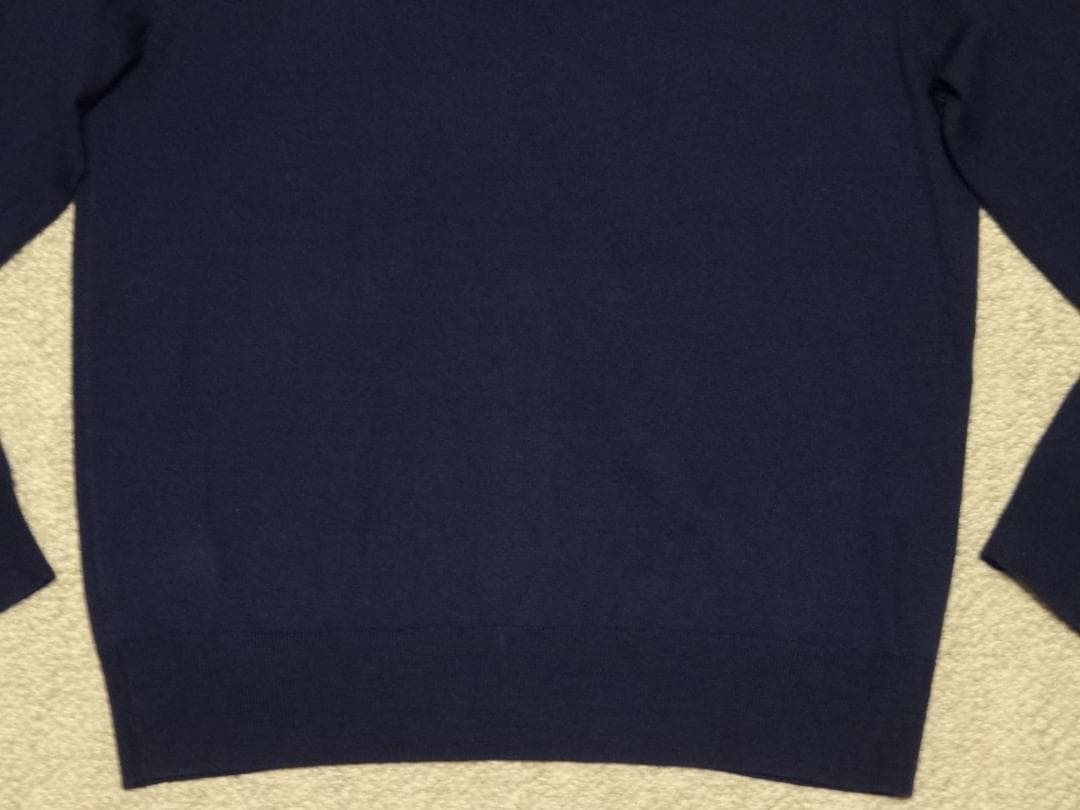 極美品　ポロラルフローレン　メリノウール　カーディガン　紺　L(日本のXL位)