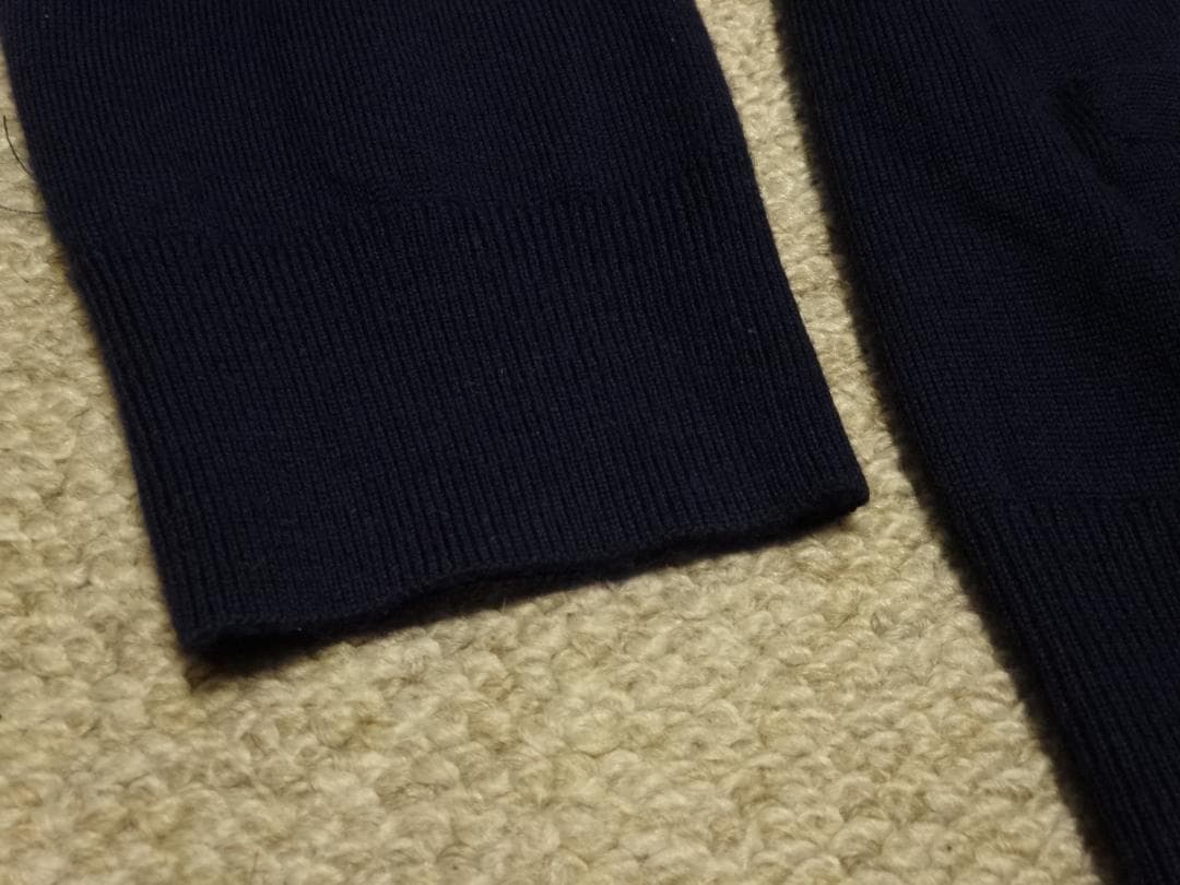 極美品　ポロラルフローレン　メリノウール　カーディガン　紺　L(日本のXL位)