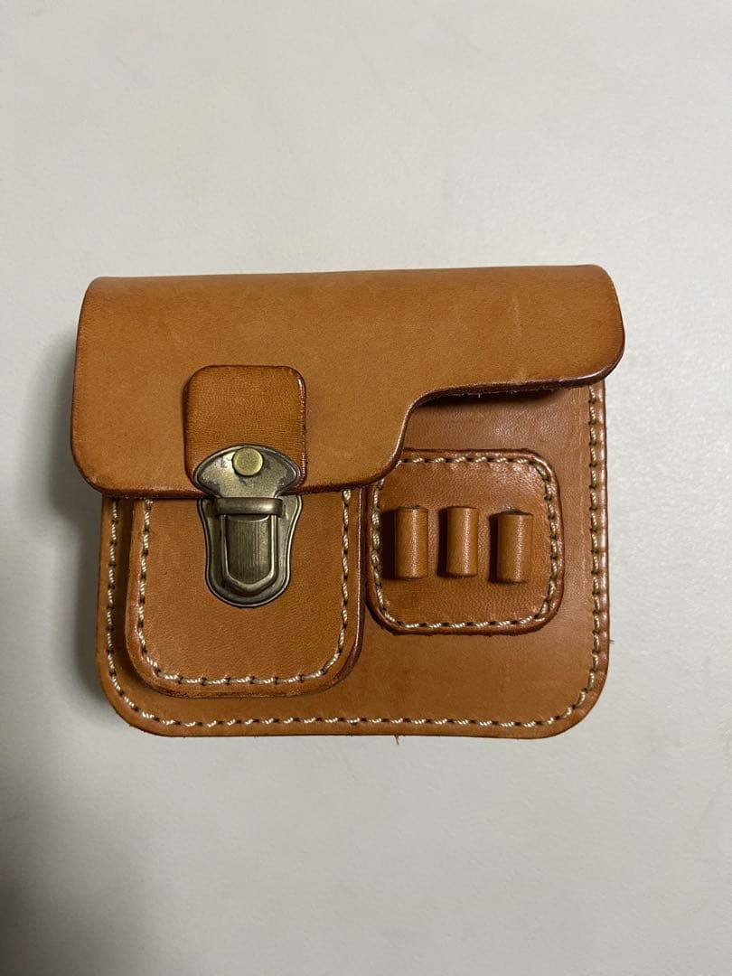 herz ヘルツ ゴルフポーチ ラウンドポーチ レザー ポーチ　本革