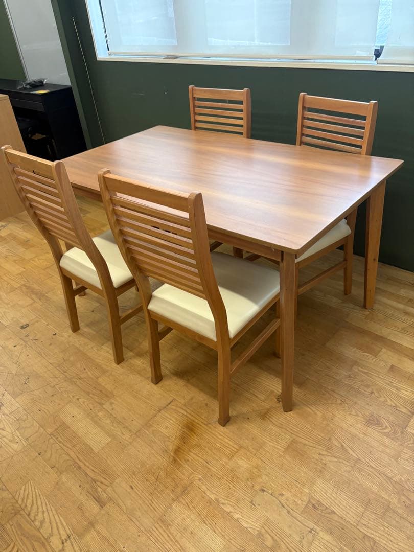 M053 ダイニングテーブル5点セット幅1355mm