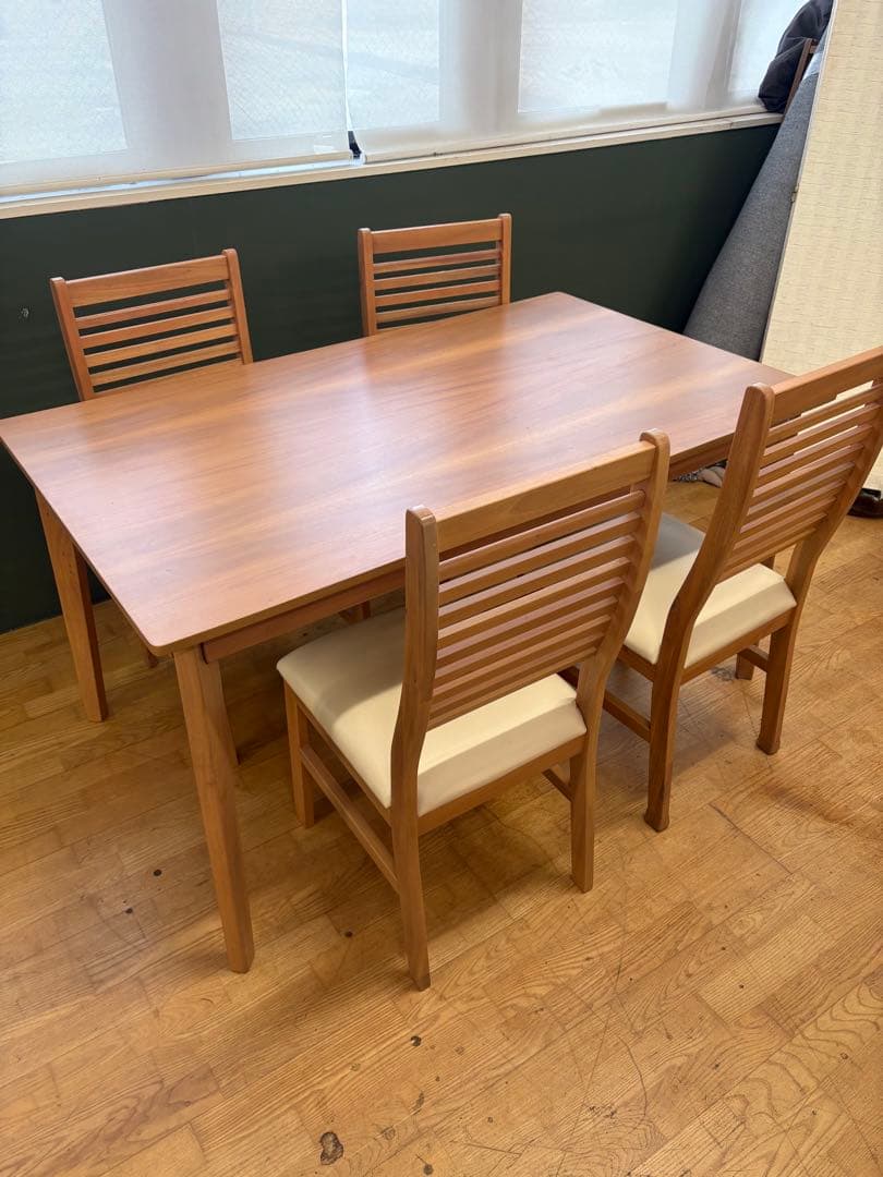 M053 ダイニングテーブル5点セット幅1355mm