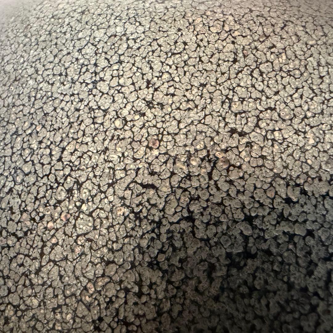 【京焼】安房幸男 油滴天目 壺 一醒窯 大鉢 花瓶 共箱 陶歴付 美品 飾り壺