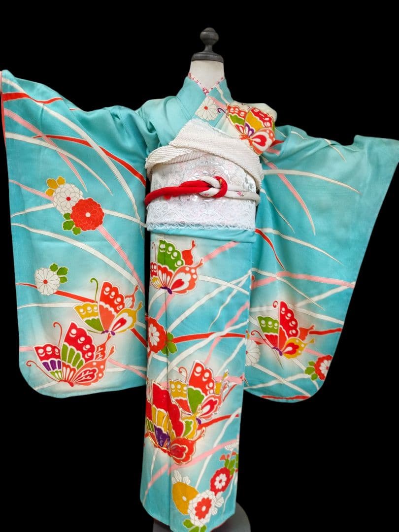 専用です☆アンティークブルーの着物単品☆ハーフ成人式☆七五三