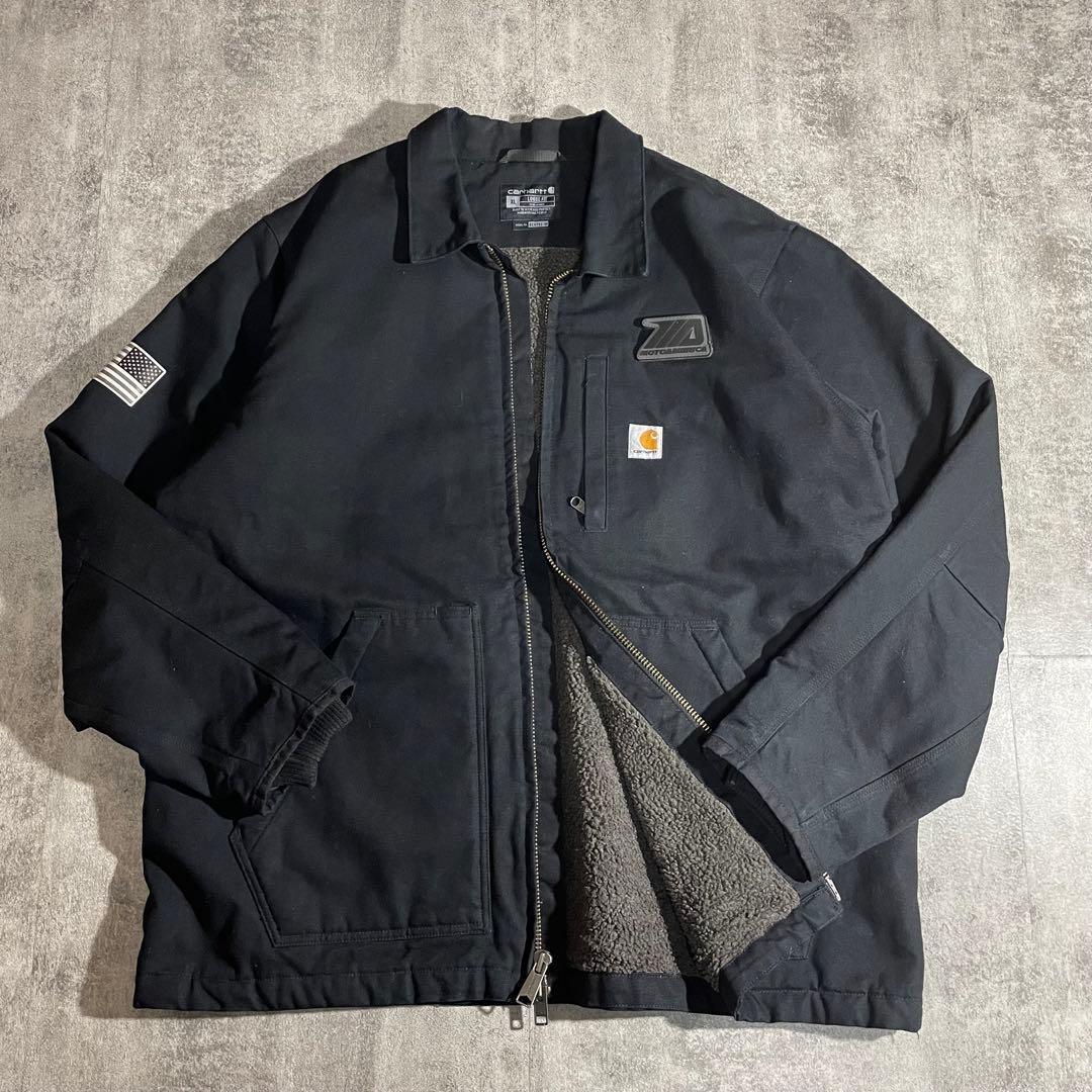 XL Carharttカーハートトラディショナルジャケットダック地 裏地ボア美品