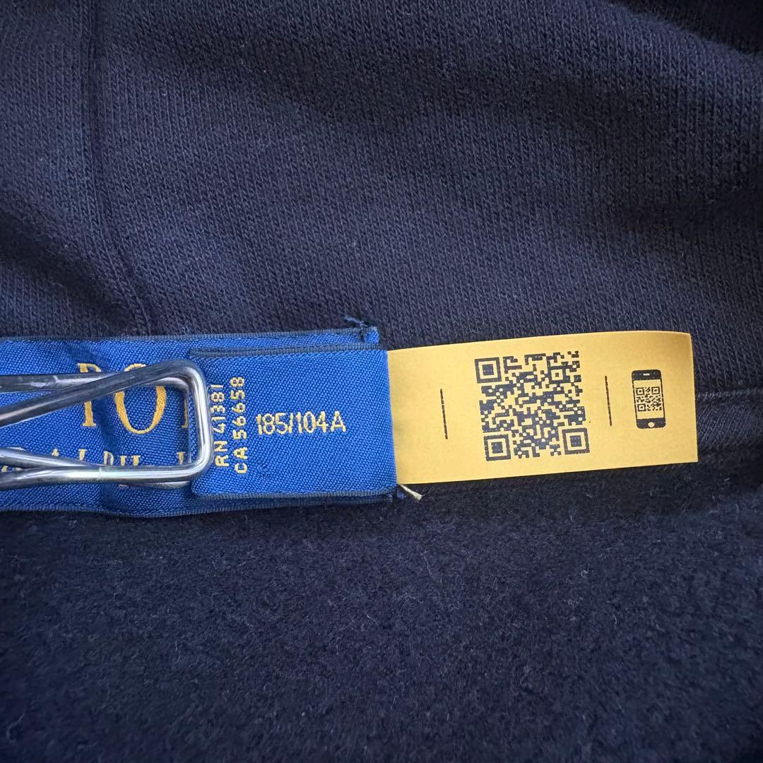 ラルフローレン ブラックパーカー XL メンズ 現行タグ ポロベア